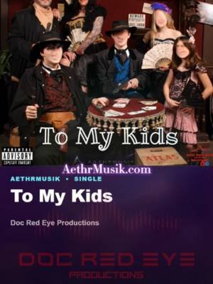 A sample of “To My Kids” by Doc Red Eye that is out now on @AethrMusik https://aethrmusik.com/share/release/e4bd7fe3-6f74-4c51-8e0e-0f0c1cbc8000?v=mk3a9b  “To My Kids” by Doc Red Eye is not just a song—it’s a confession, an apology, and a message from a father trying to make peace with the time he can never get back. Over haunting piano, vinyl crackle, and a deeply personal hip-hop backdrop, Doc Red Eye opens the door on the sacrifices behind the paycheck: eighteen-hour workdays, missed birthdays, empty chairs, contractual obligations, debt, and the slow realization that chasing “security” can sometimes cost you the very people you're trying to protect. But beneath the anger is something much more powerful: love. The song turns from personal regret into a warning for the next generation—don't trade your life for somebody else's dream. Don't wait until retirement to start living. Don't let a job, a paycheck, debt, or society's definition of success convince you that your time isn't valuable. Raw, vulnerable, and painfully honest, “To My Kids” is Doc Red Eye without the mask. Every verse carries the weight of lived experience, while the final message transforms the pain into something meaningful: take the lesson, not the pain. This is a letter set to music for every child who ever waited for a parent to come home—and every parent who wishes they could turn back the clock. “To My Kids” is a reminder that money can replace almost anything… except yesterday. Love, Dad. Forever and always.
