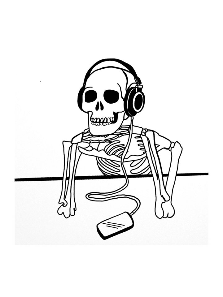 Skeleton Sticker product image (3)