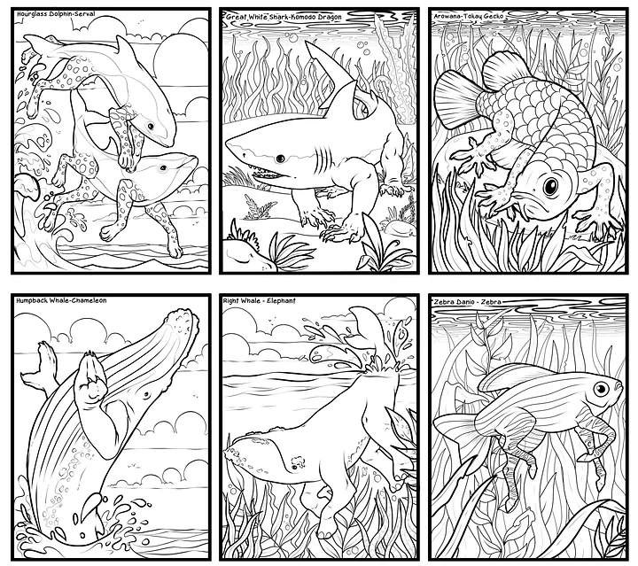 Alternate Evolution: From The Depths Coloring Book product image (2)
