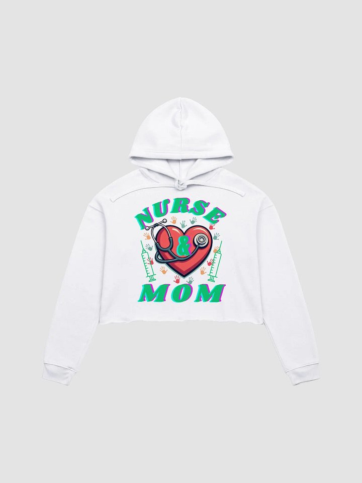 Heartbeat Nurse & Mom Crop Hoodie product image (4)