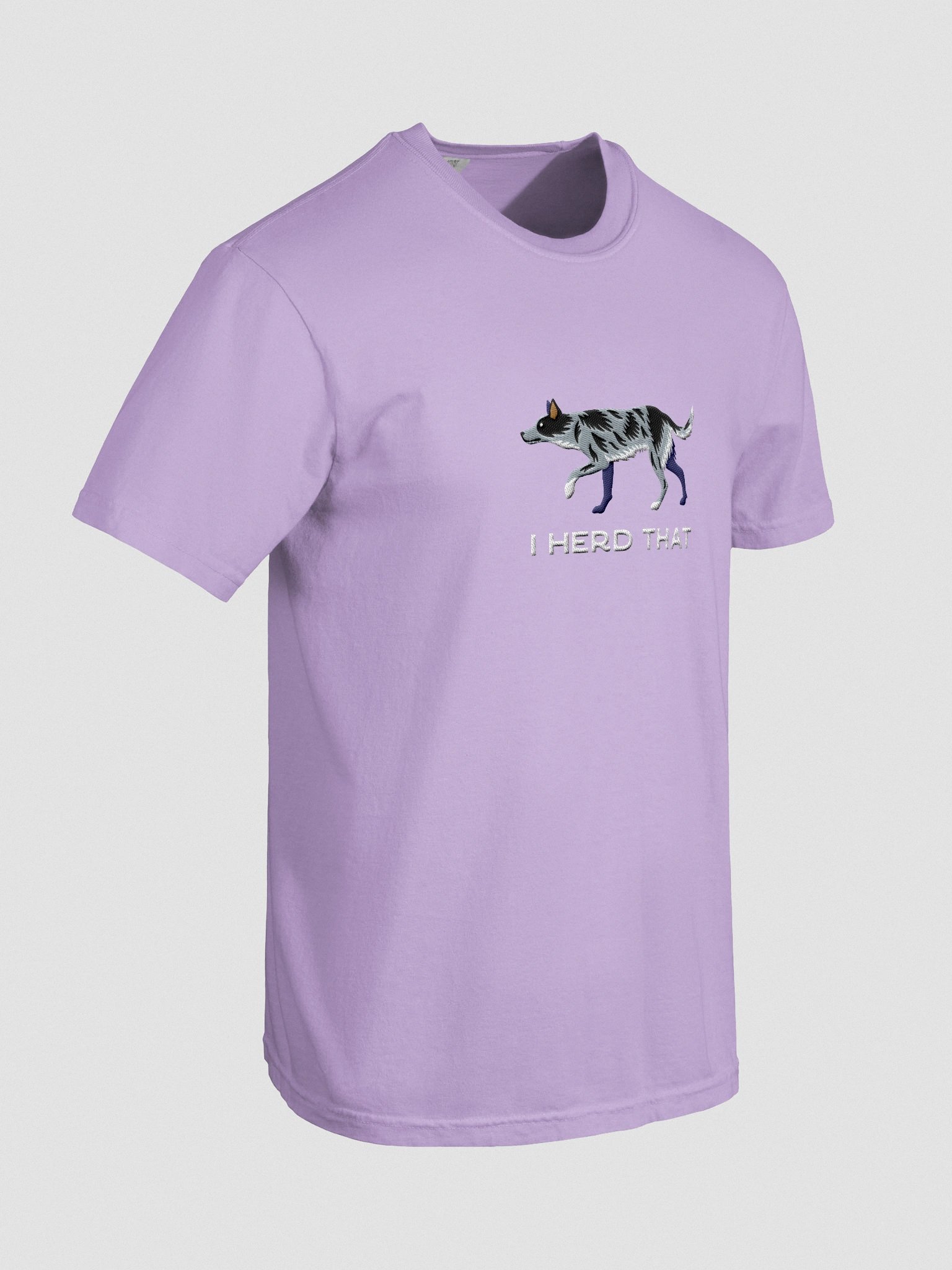 I Herd That T-Shirt(Embroidered) of an Australian Koolie(Blue Merle) product image (11)