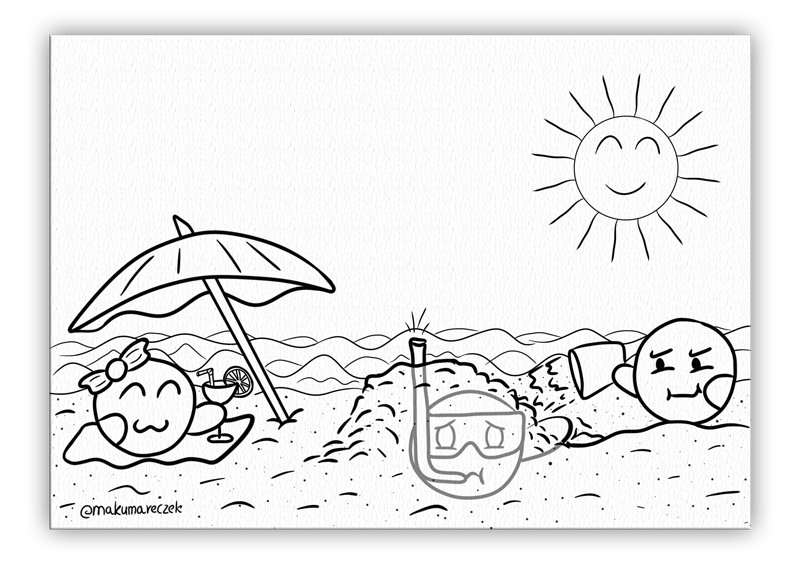 Dango Summer - Coloring page product image (1)