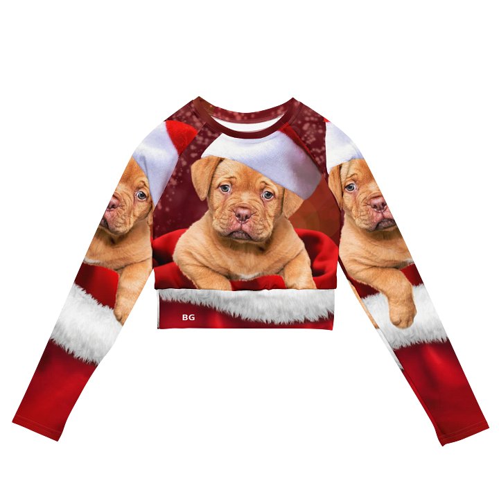'It's Christmas' Santa Paws All-Over Print Crop Top product image (2)
