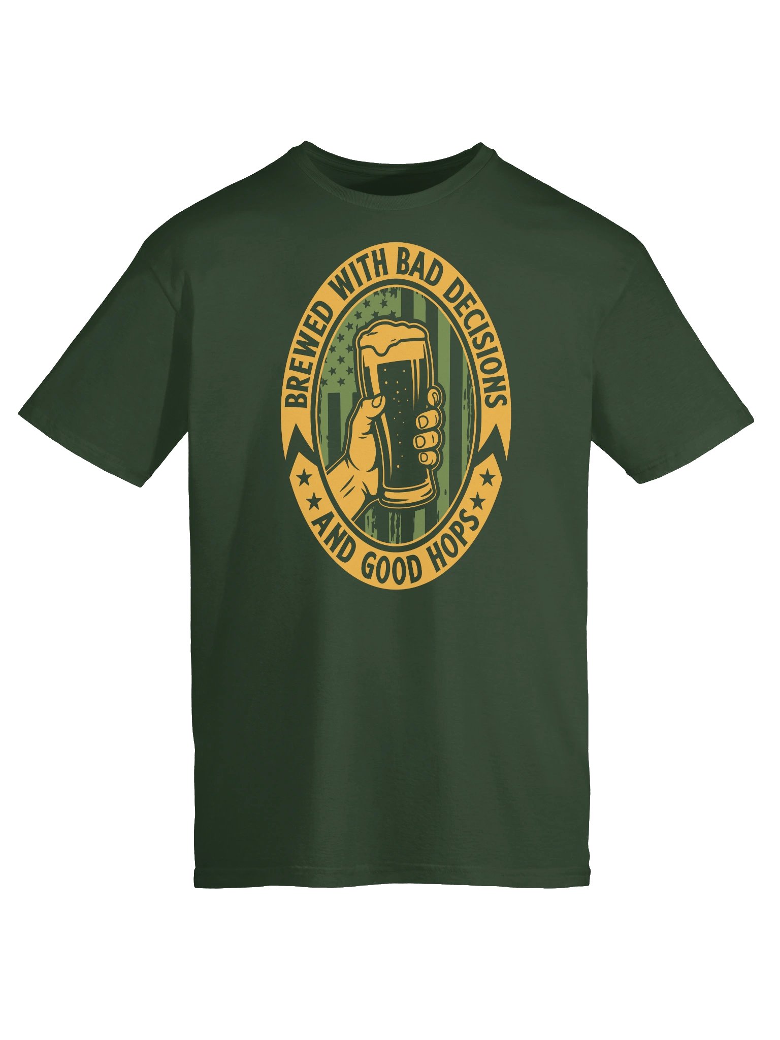Brewed With Bad Decisions and Good Hops Unisex T-Shirt product image (25)