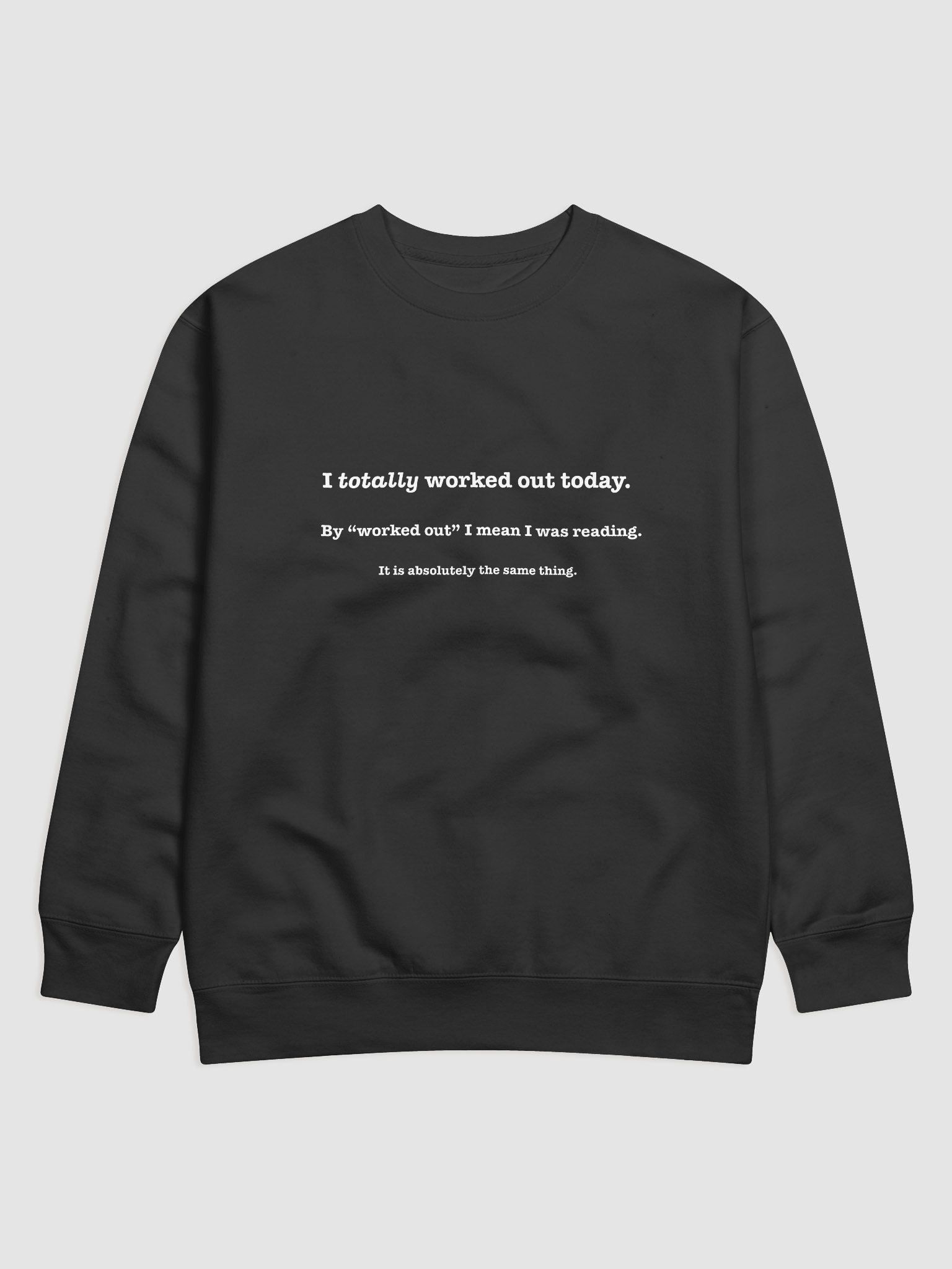 The Reader’s Workout Sweatshirt product image (2)
