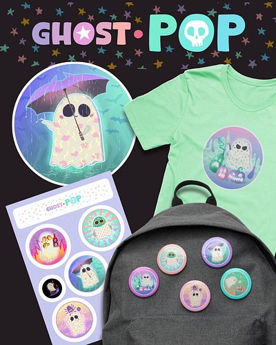 Ghost Pop designs are popping up just in time for Halloween! 💜👻 

Shop small spooky haunts...
https://electrictigerclub.store...
