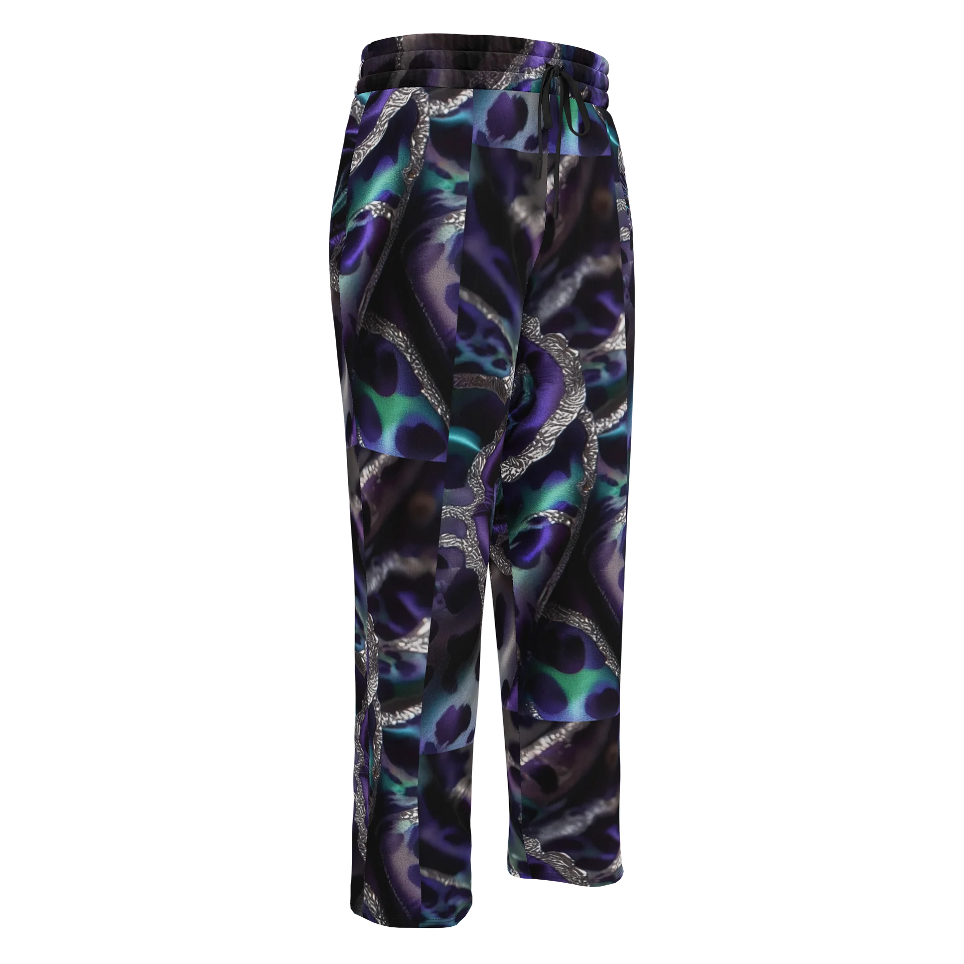 Teal Leopard Rose Unisex Joggers product image (1)