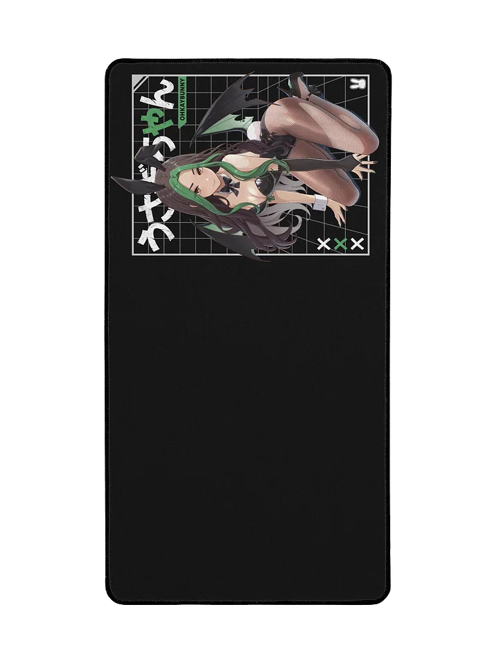 Bunny Demon Girl Mousepad - Black product image (2)