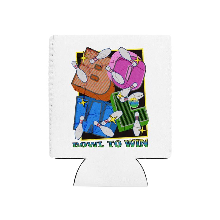Bowl To Win Block Letter Can Cooler product image (1)