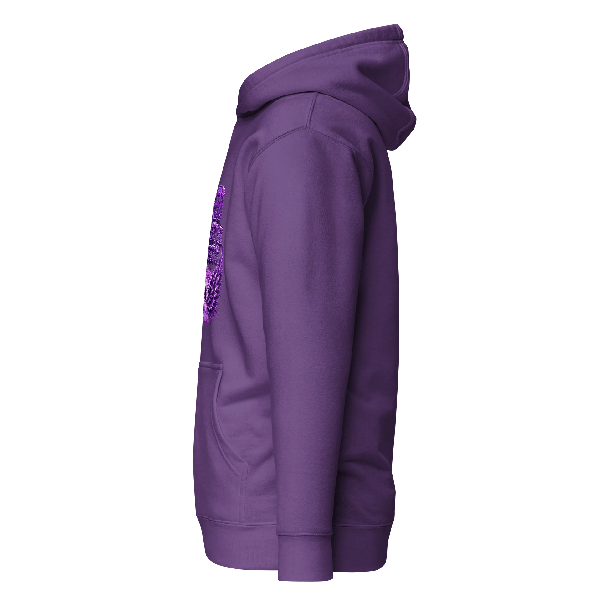 God Brought Me Through It Purple Hoodie product image (3)
