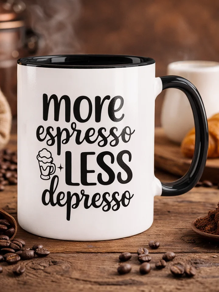 More Espresso Less Depresso Ceramic Mug product image (1)