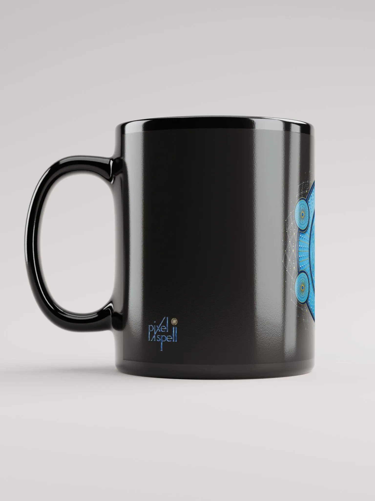 Mandala of Self-Expression Black Glossy Mug product image (6)