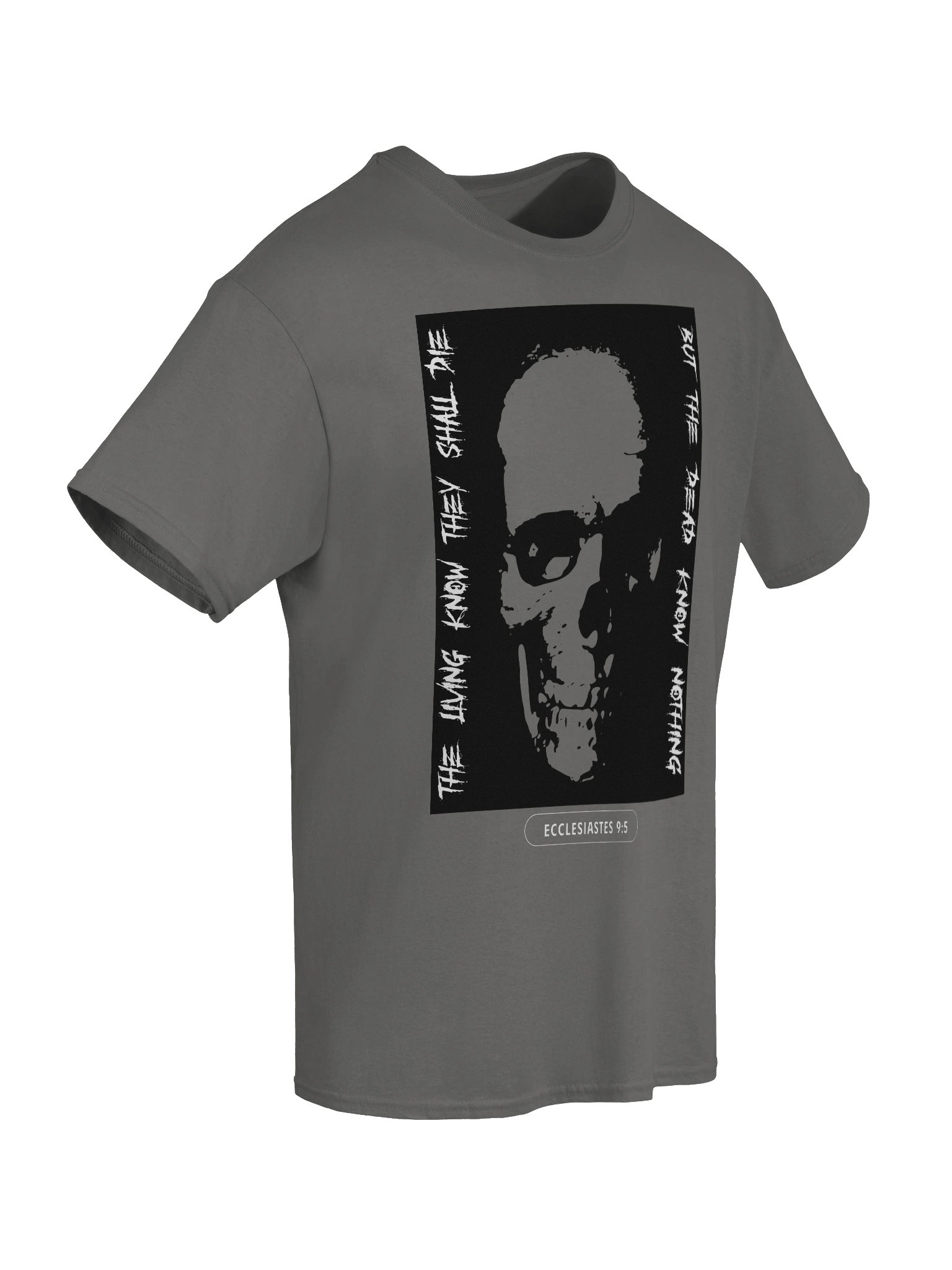 The Dead Know Nothing Bible Verse T-Shirt – Ecclesiastes 9:5 Scripture Christian Faith Graphic Tee, Dark Gothic Apparel, Death & Eternal Truth Shirt product image (3)