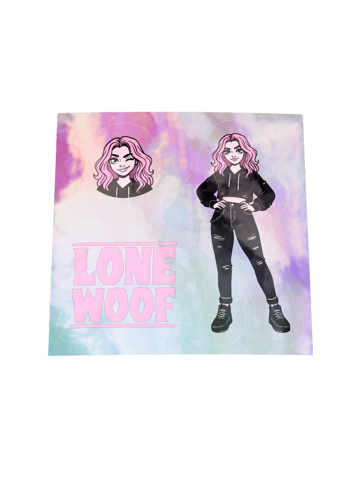 LONEWOOF Holo Sticker Sheet product image (1)