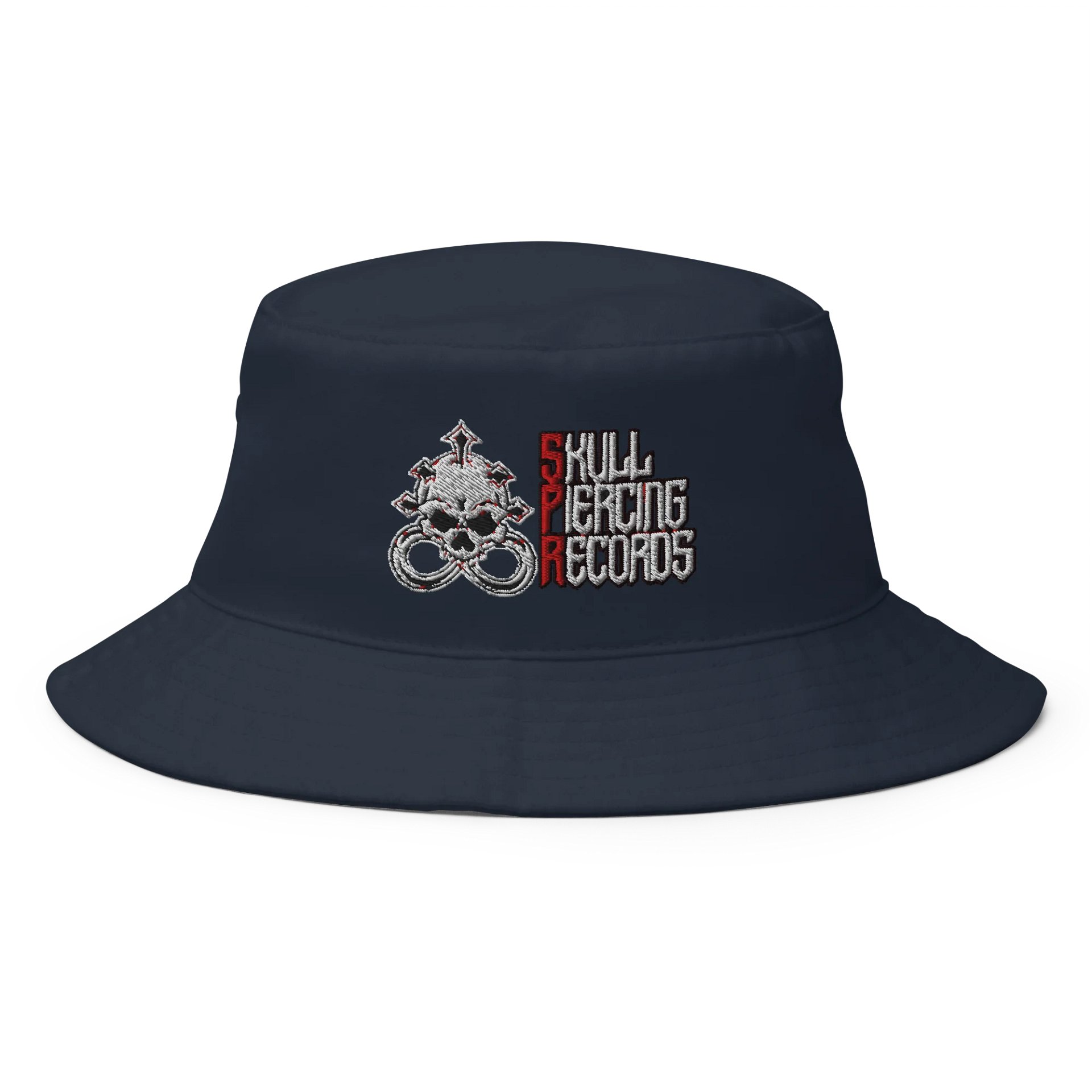 Skull Piercing Records Bucket Hat (Black Logo) product image (1)