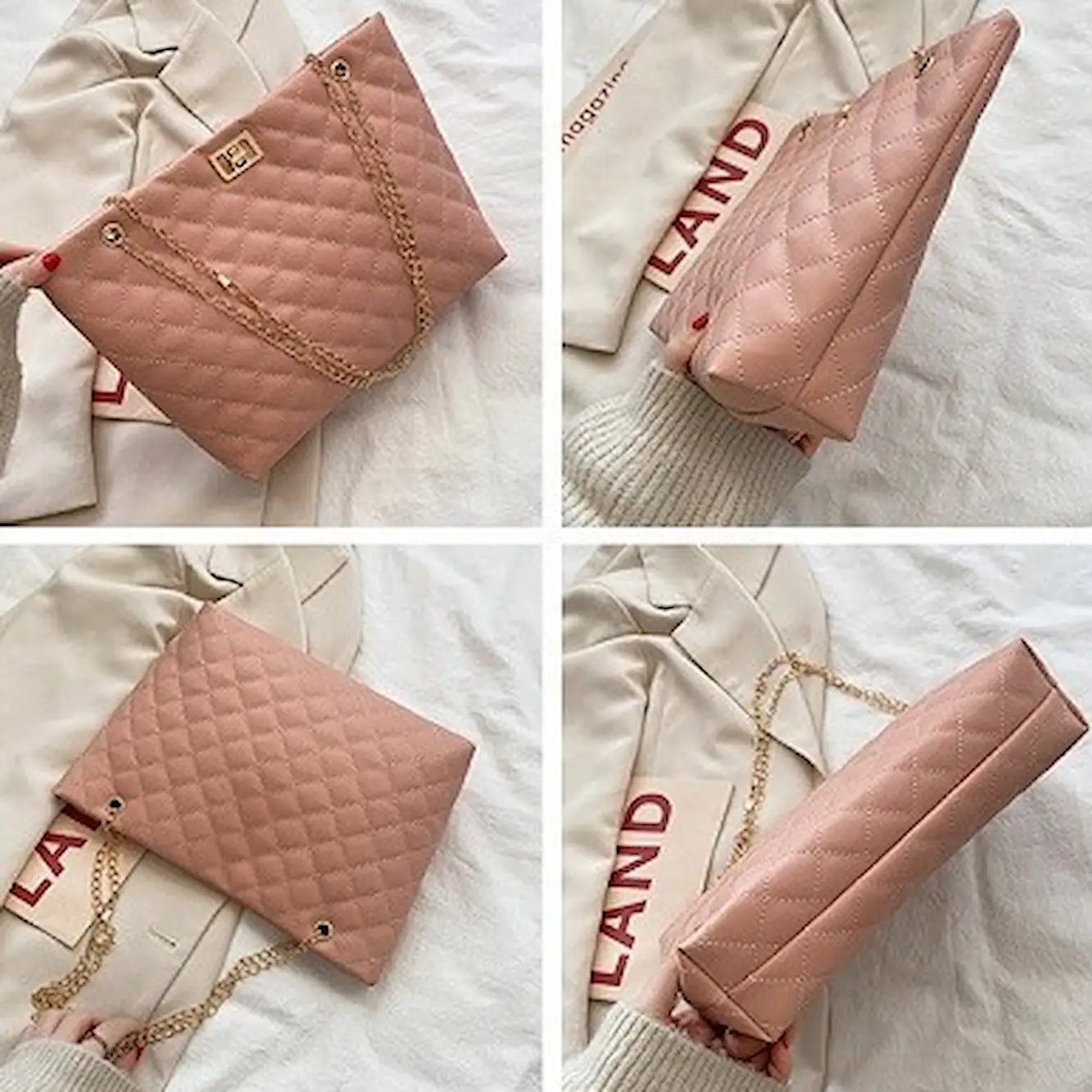 حقيبة كتف نسائية بتصميم مبطن - خفيفة وعملية product image (6)