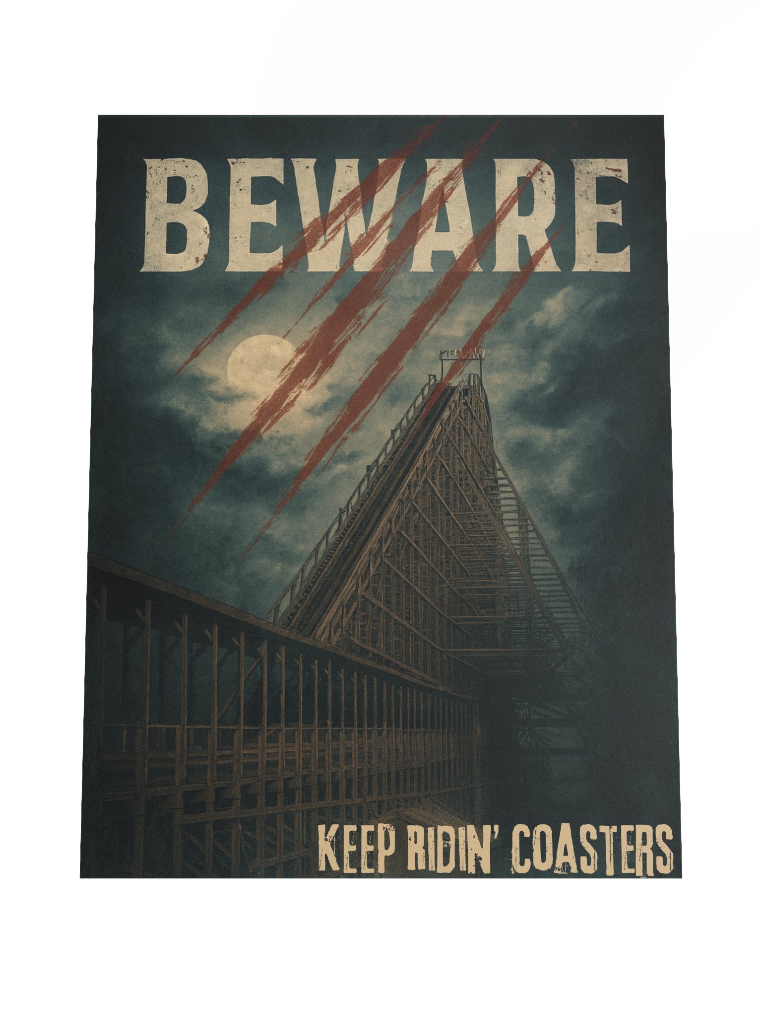 Beware of the Beast - Keep Ridin' Coasters 18x24 Inch Poster product image (4)