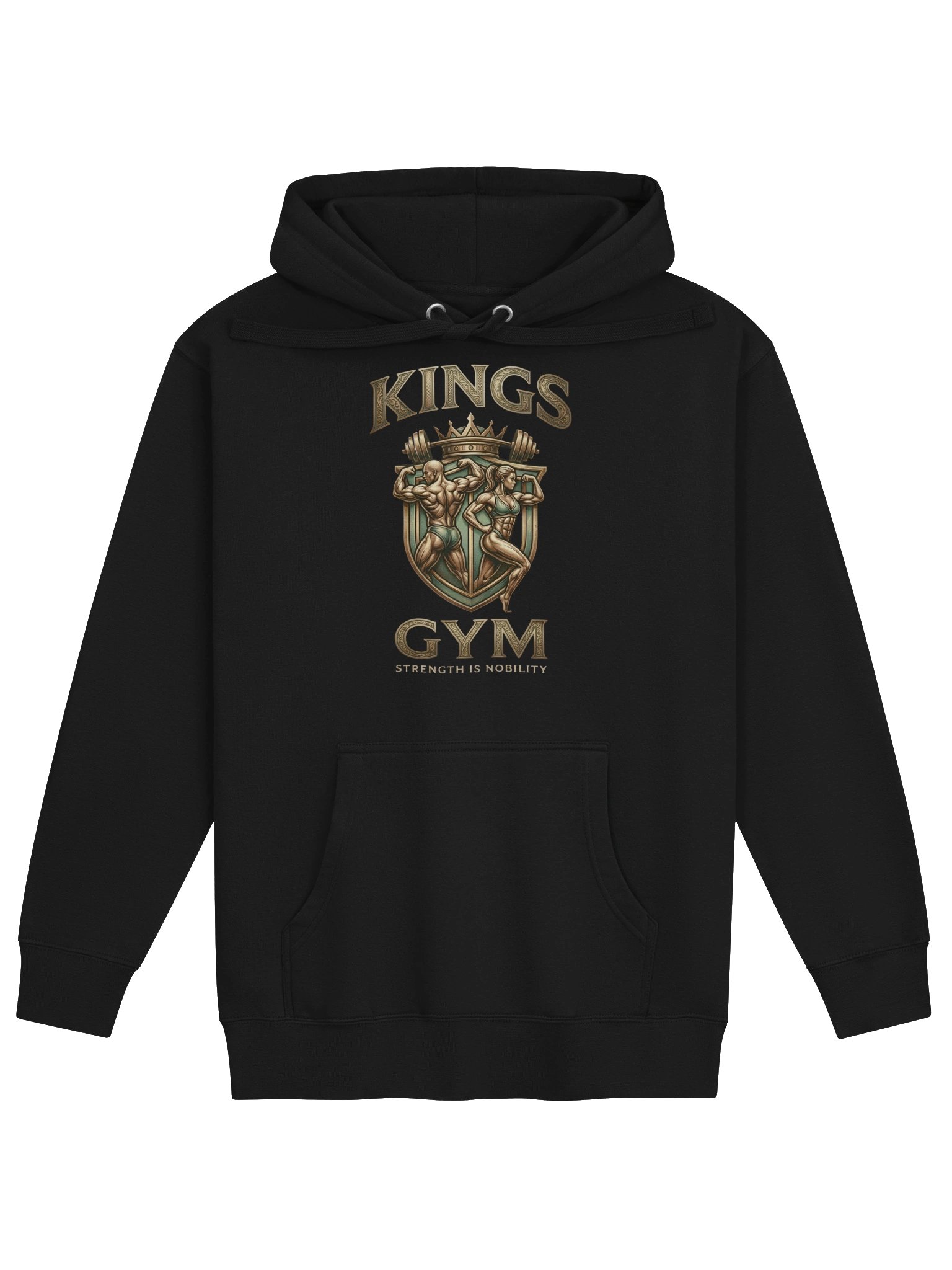 Kings Gym Hoodie - Vintage Bodybuilding Crest product image (1)