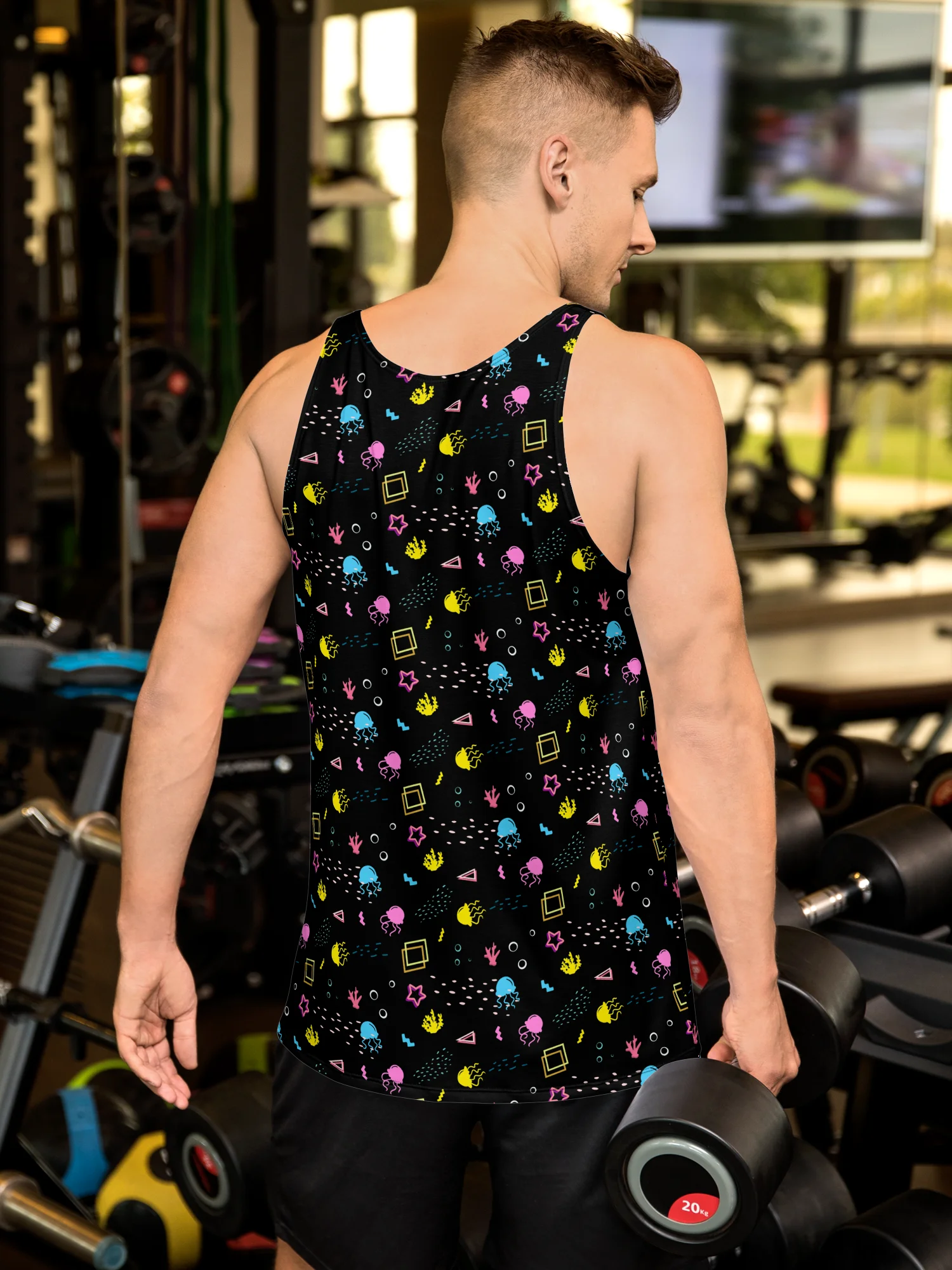 Shifty Seas black pattern tank top product image (2)
