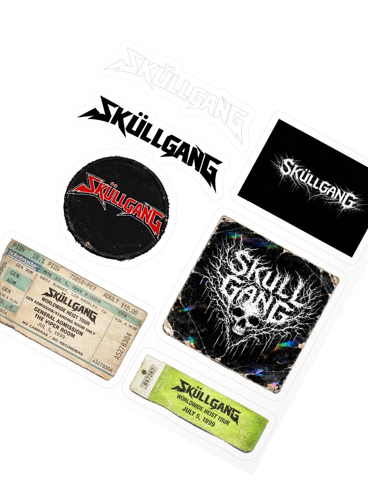 Sküllgang Kiss Cut Concert Sticker Collection product image (2)