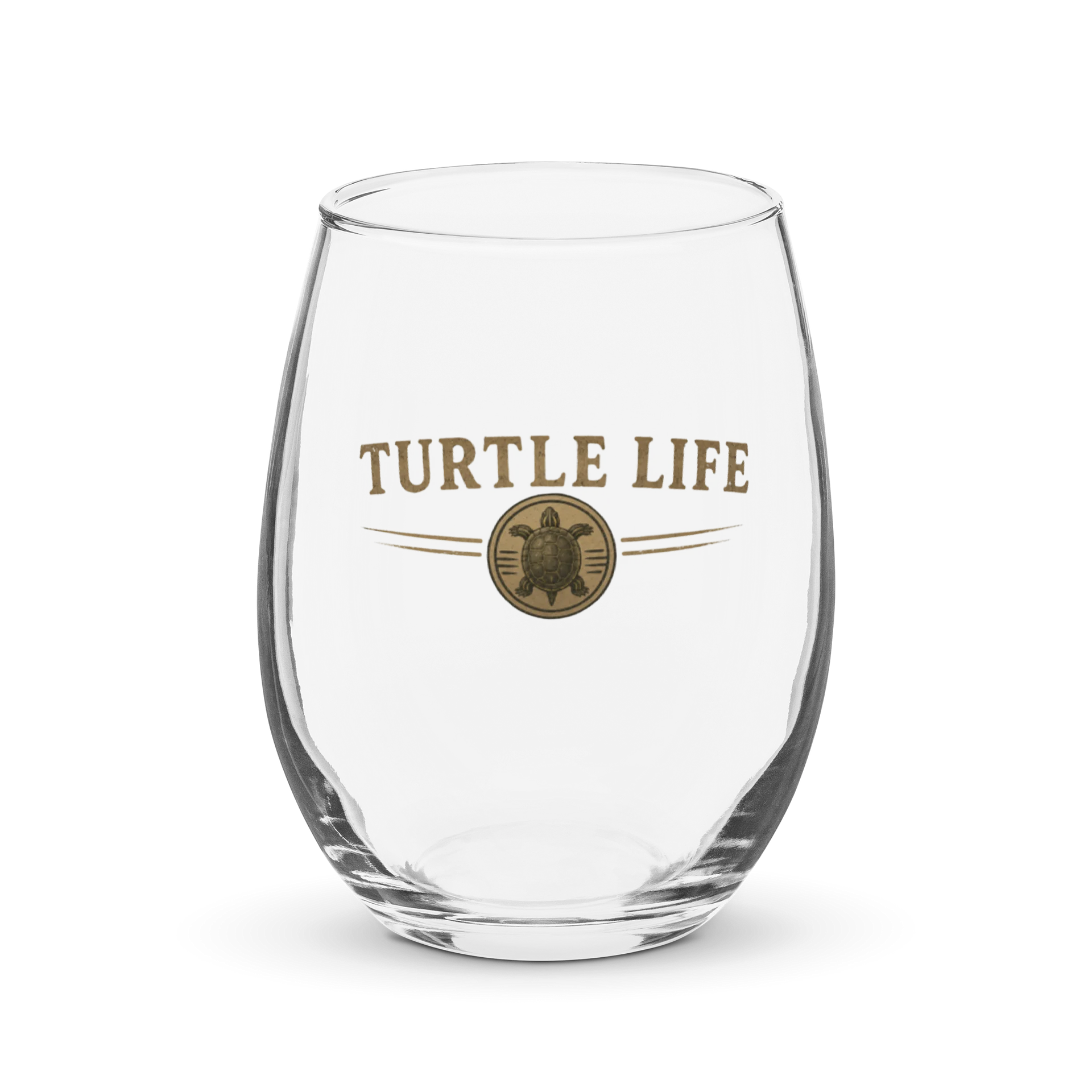 Turtle Life stemless wine glass product image (1)