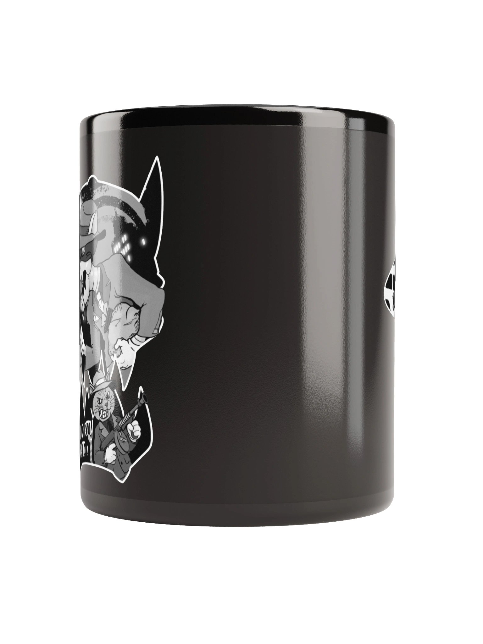 Mobster Kats Black Glossy Mug product image (2)