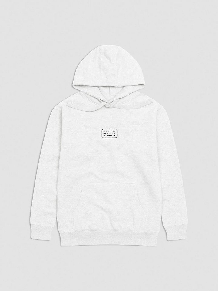 Keyboard Hoodie Whiteout (Embroidered) product image (1)