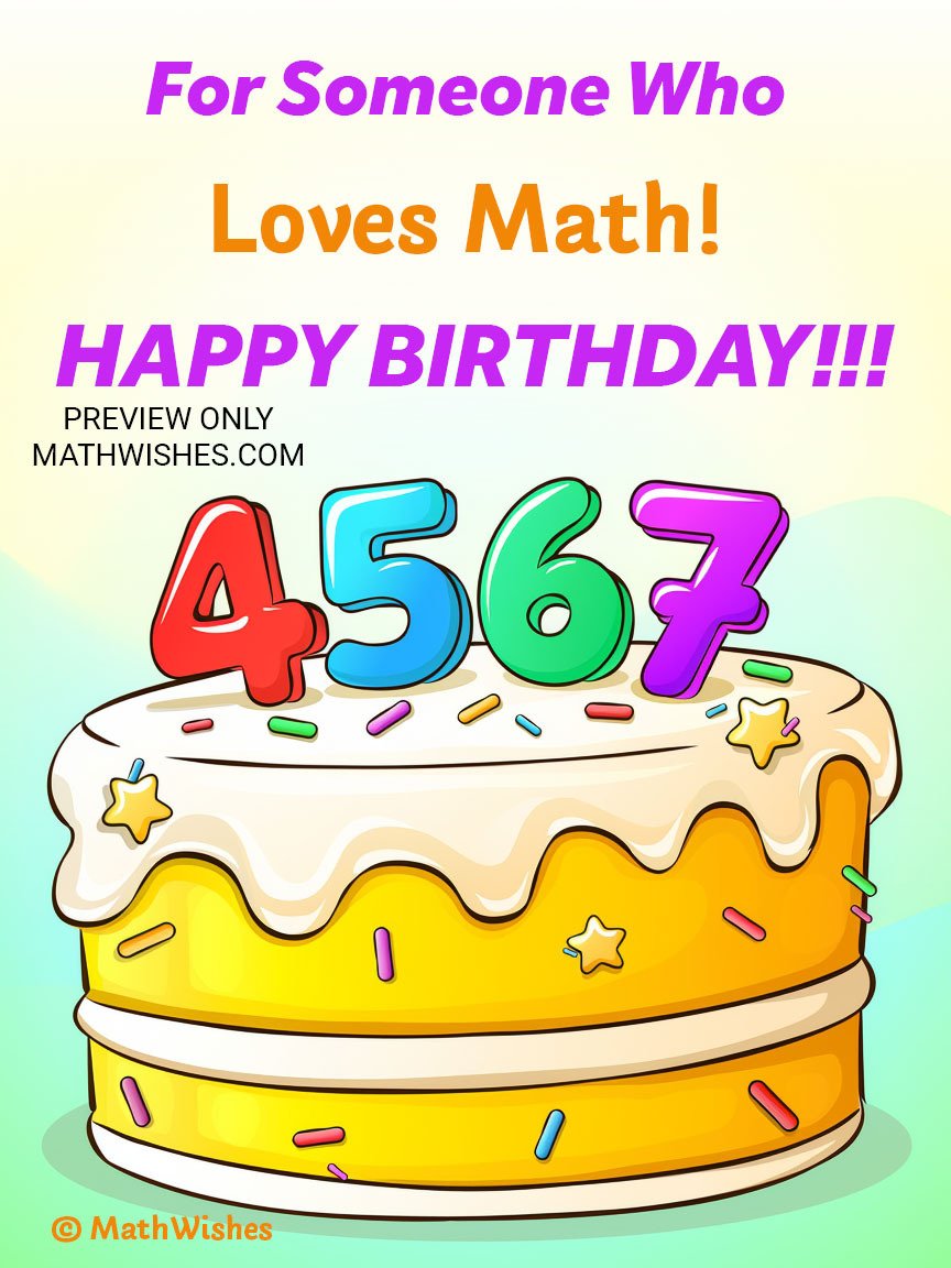 Child Birthday Card - 4, 5, 6, 7 Cake product image (1)