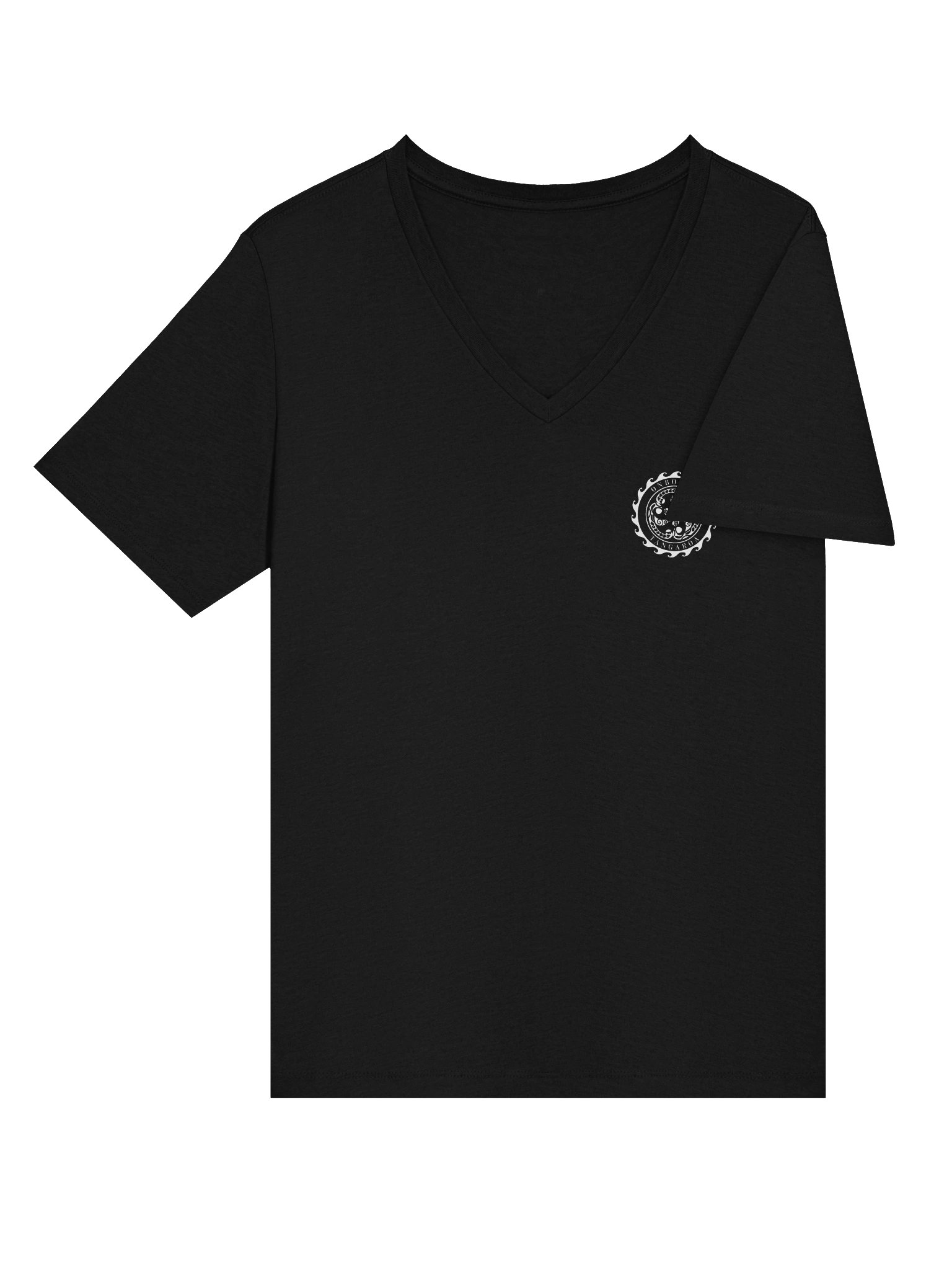 Ladies' Relaxed V-Neck T-Shirt – Tangaroa Boat Outline product image (18)