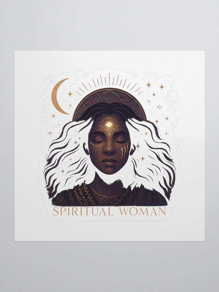 Spiritual Woman Halo Kiss Cut Stickers product image (1)