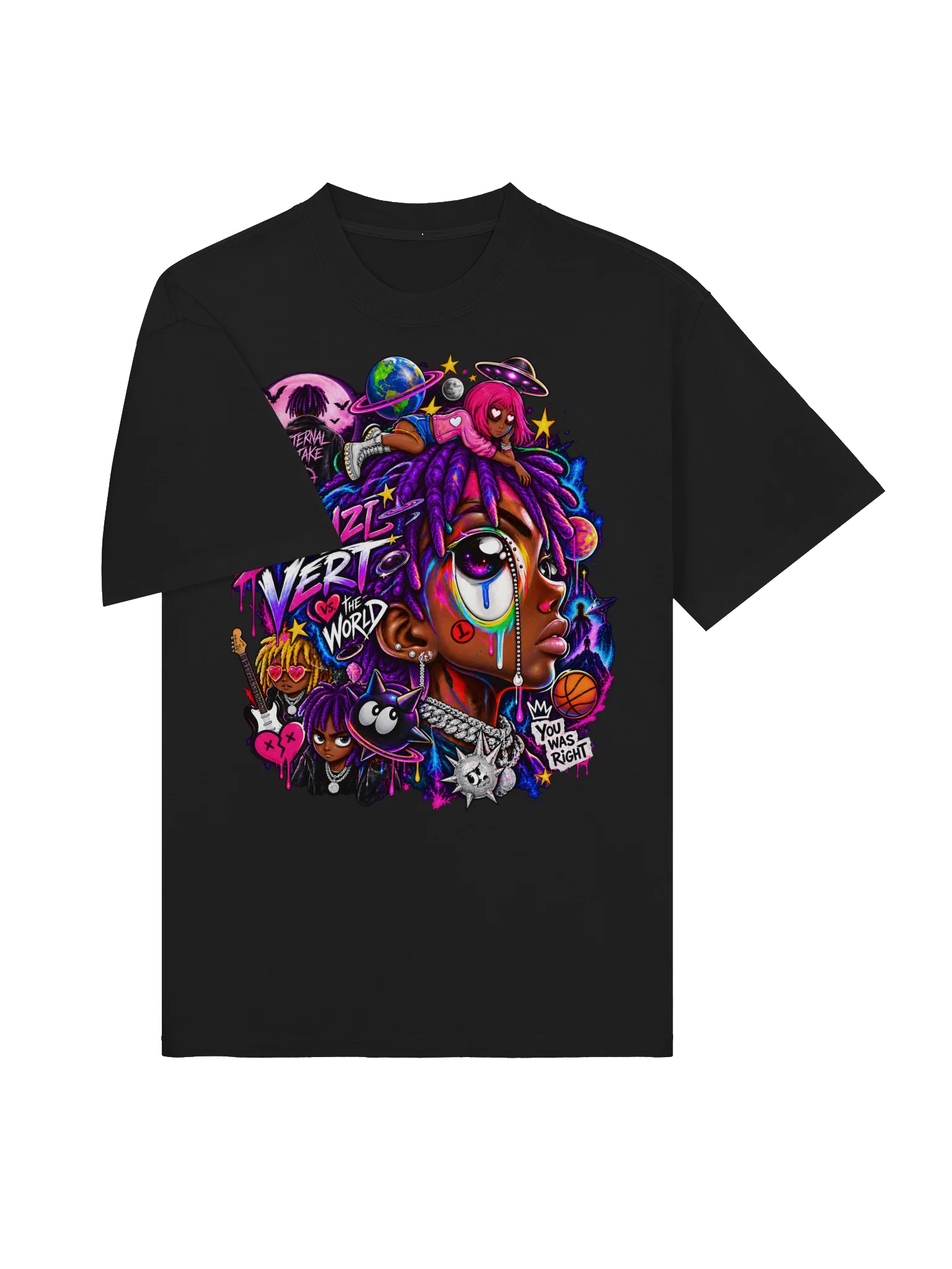 Lil Uzi Vert Neon Collage Oversized Tee product image (14)