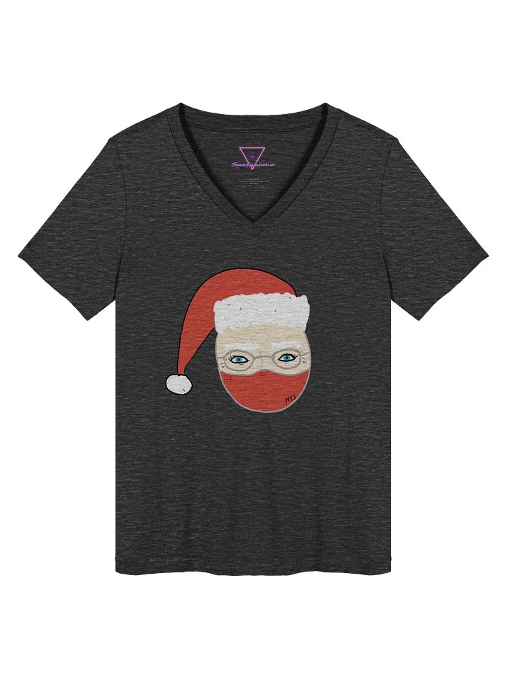 Santa Mask v-neck tee product image (5)