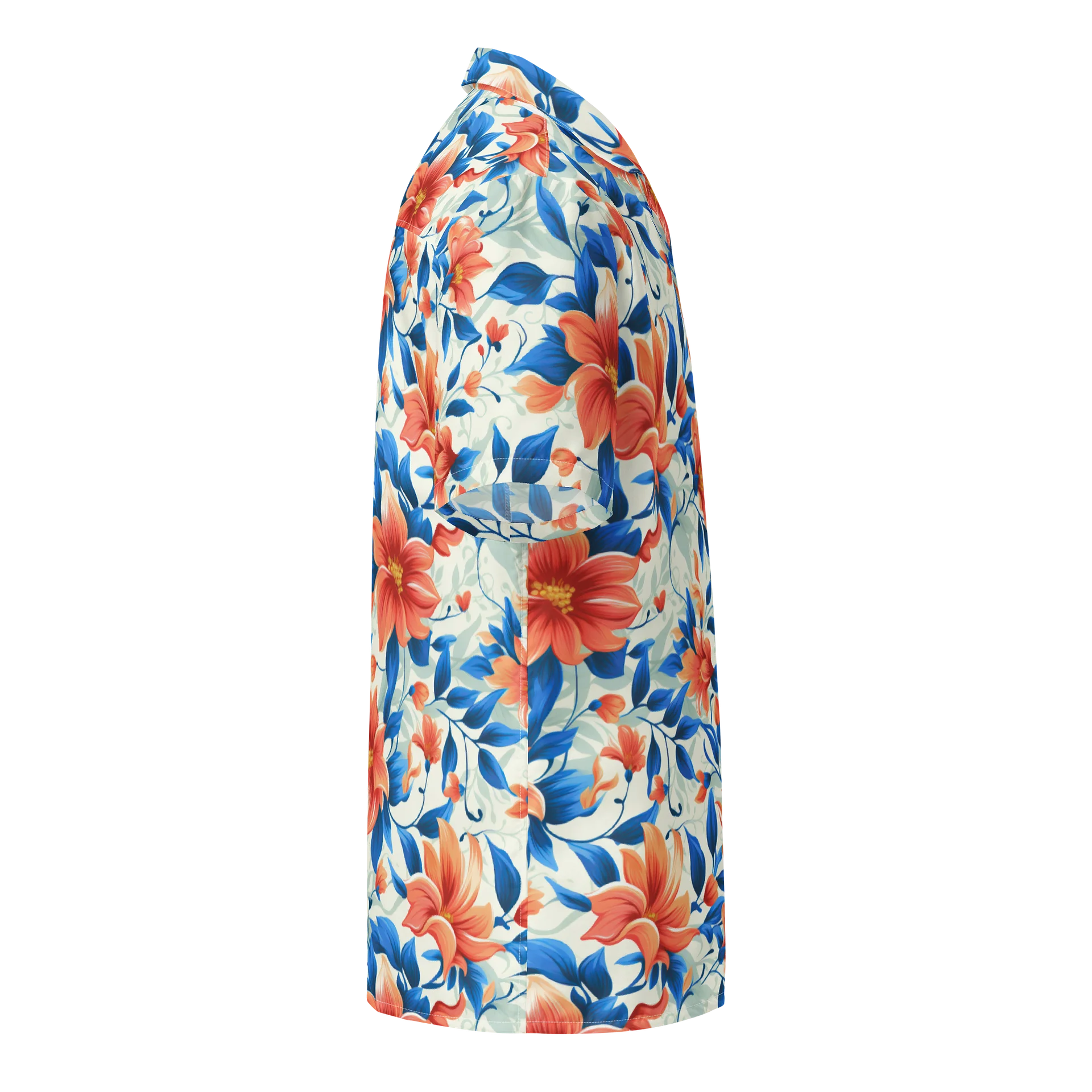 Coral Bloom Hawaiian Shirt product image (4)