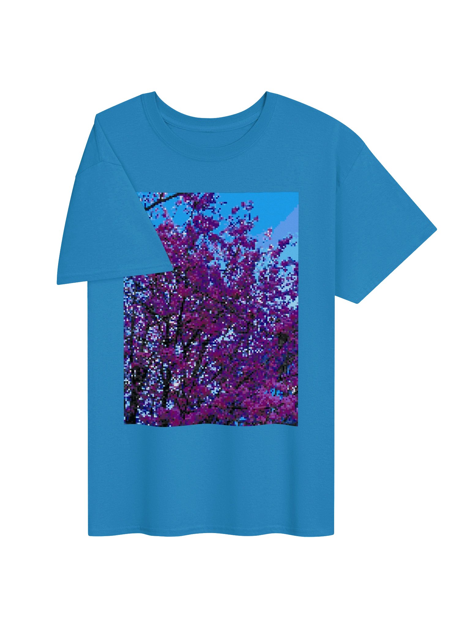 pixel cherry blossom graphic tee product image (3)