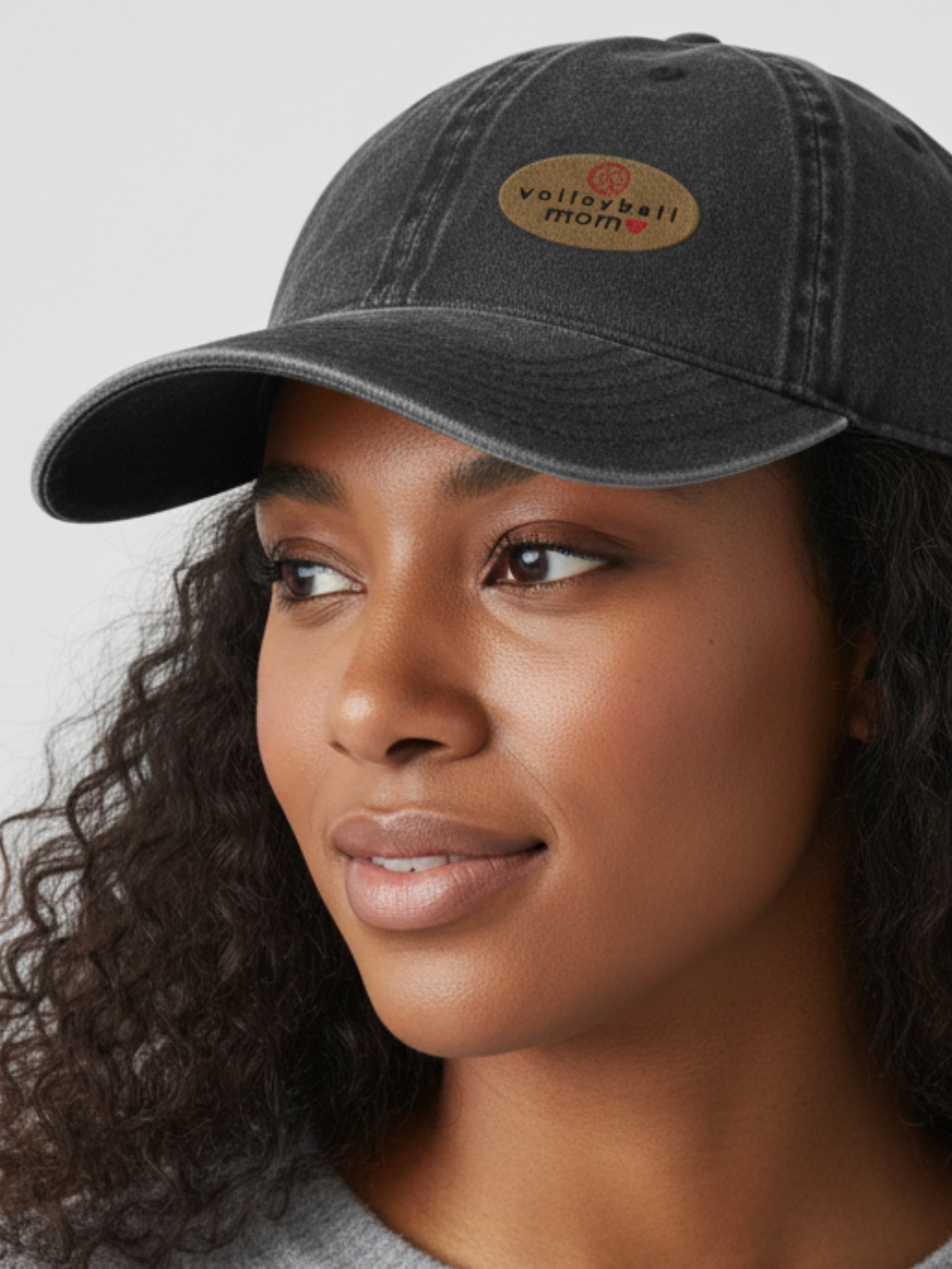 Volleyball Mom Vintage Wash Embroidered Cap product image (1)