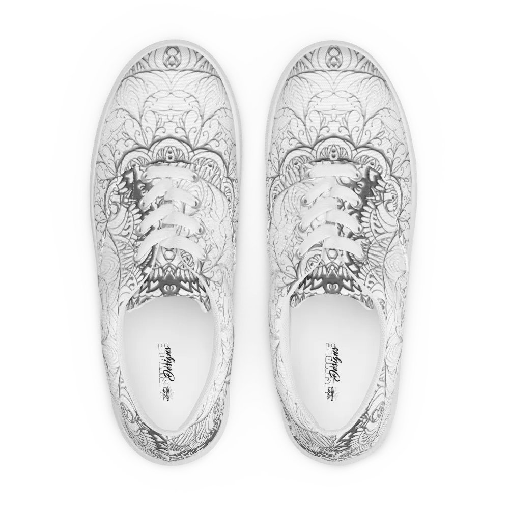 Mandala Symmetry Canvas Shoes product image (7)
