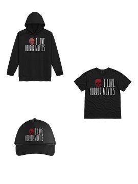 I Love Horror Movies - Skull Bundle