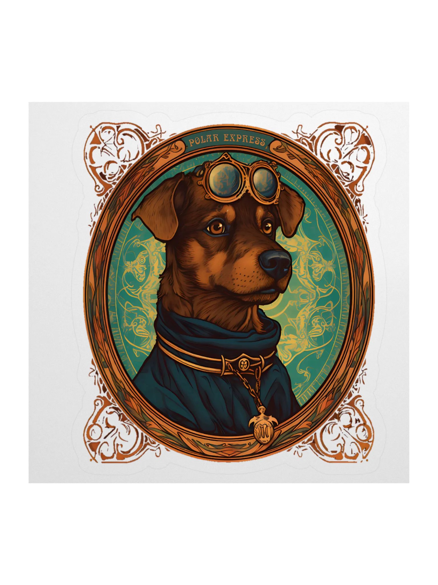 Whimsical Doggie Delight Kiss Cut Stickers product image (1)