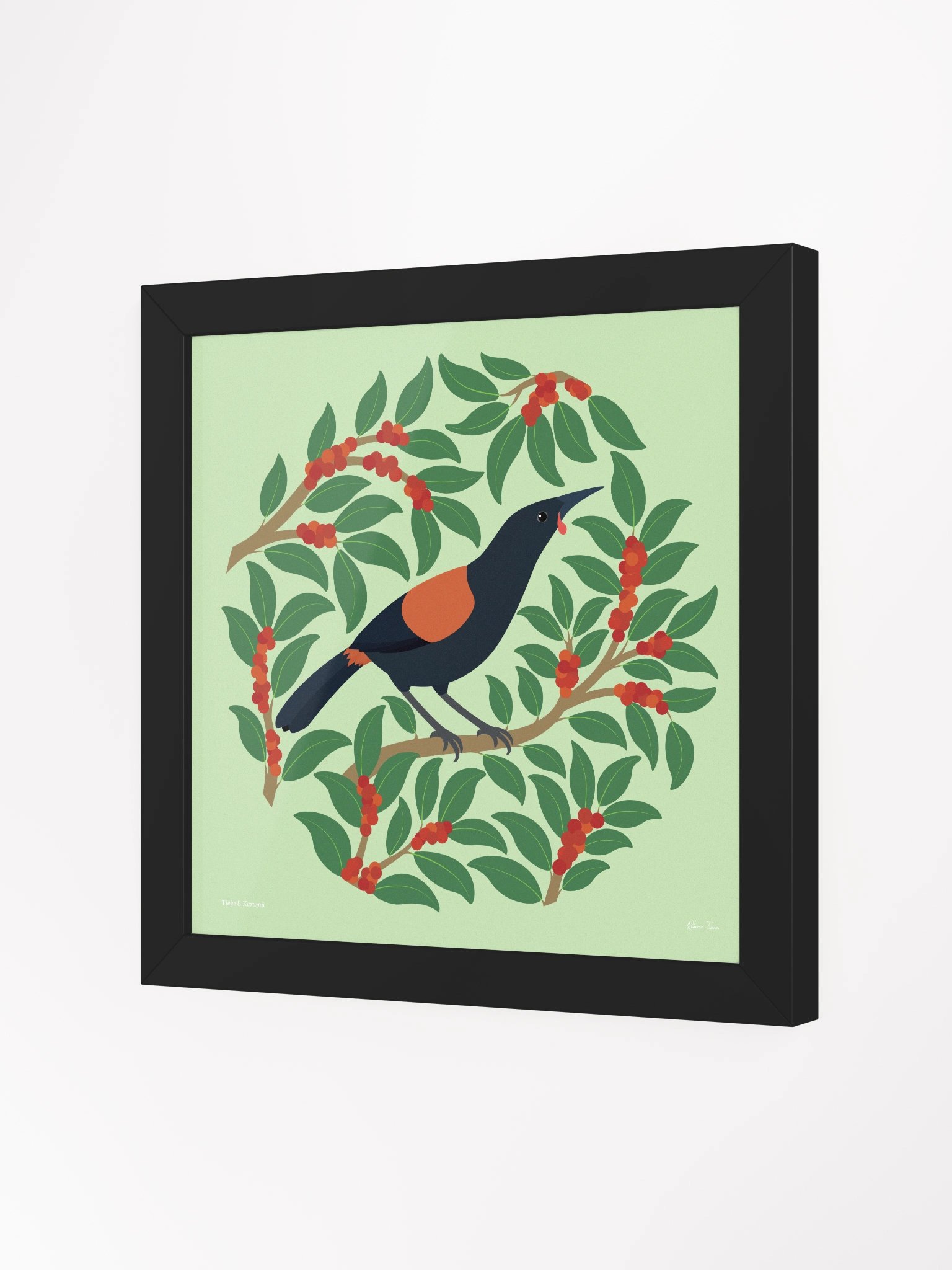 Tīeke in Karamū Framed Wall Art product image (2)