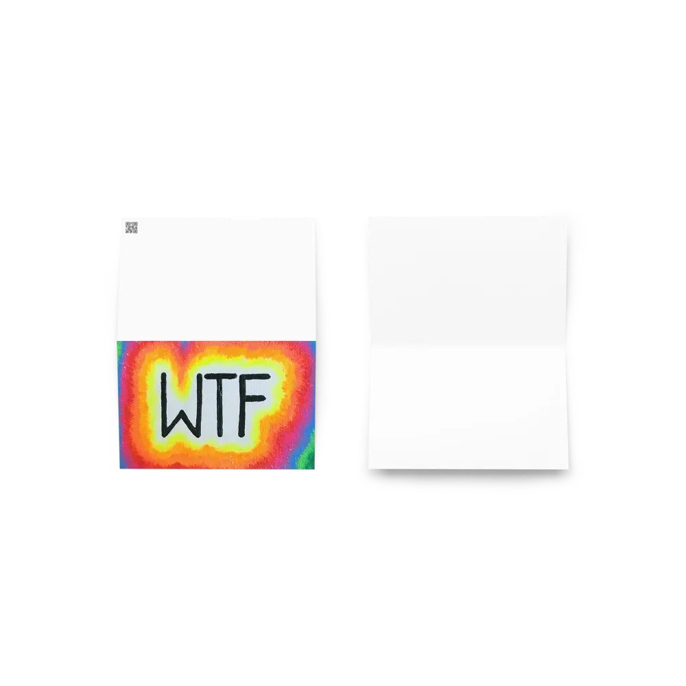WTF Neon Greeting Card product image (5)