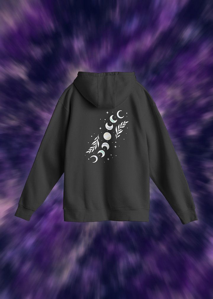 Celestial Blossom Crescent Hoodie Dark product image (2)