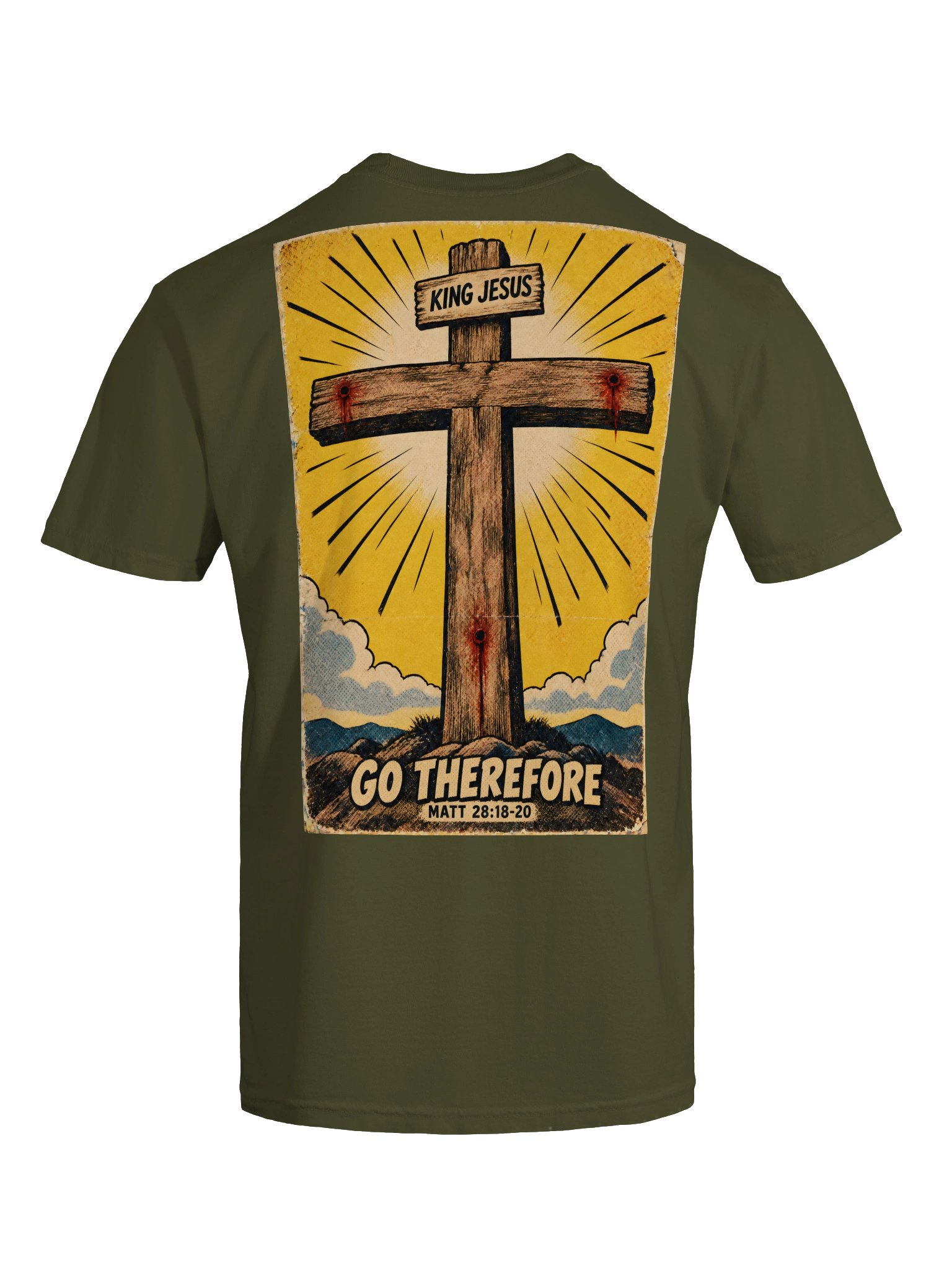 Go Therefore Heavy tee (front logo) product image (11)
