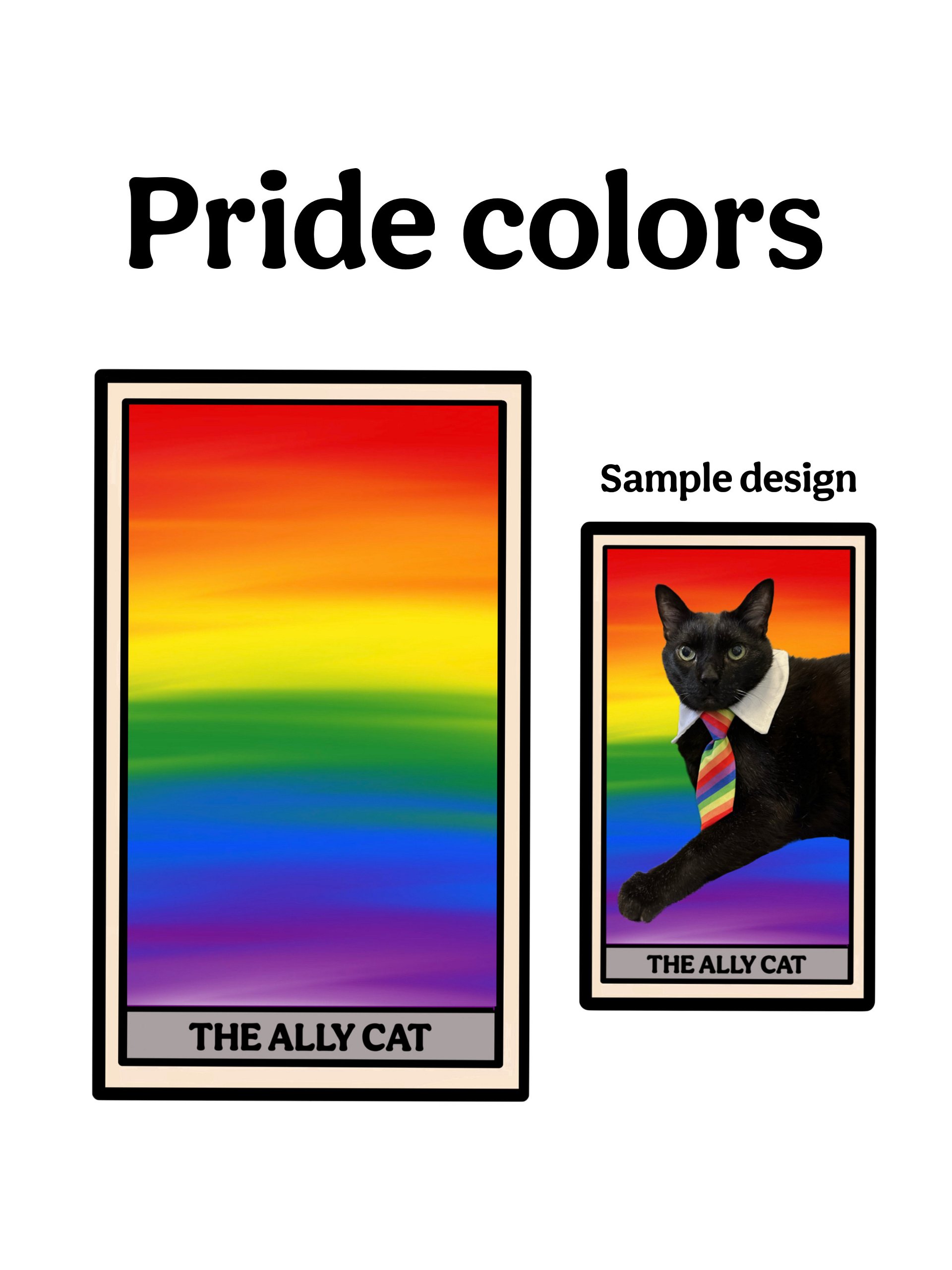 Custom digital artwork: The Ally Cat product image (3)