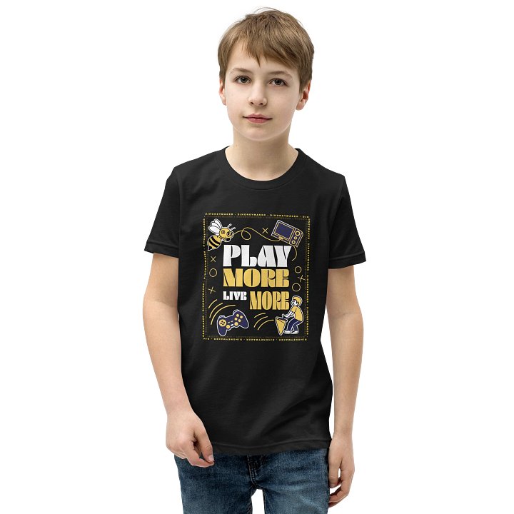 Play More Live More Youth Short Sleeve T-Shirt product image (13)