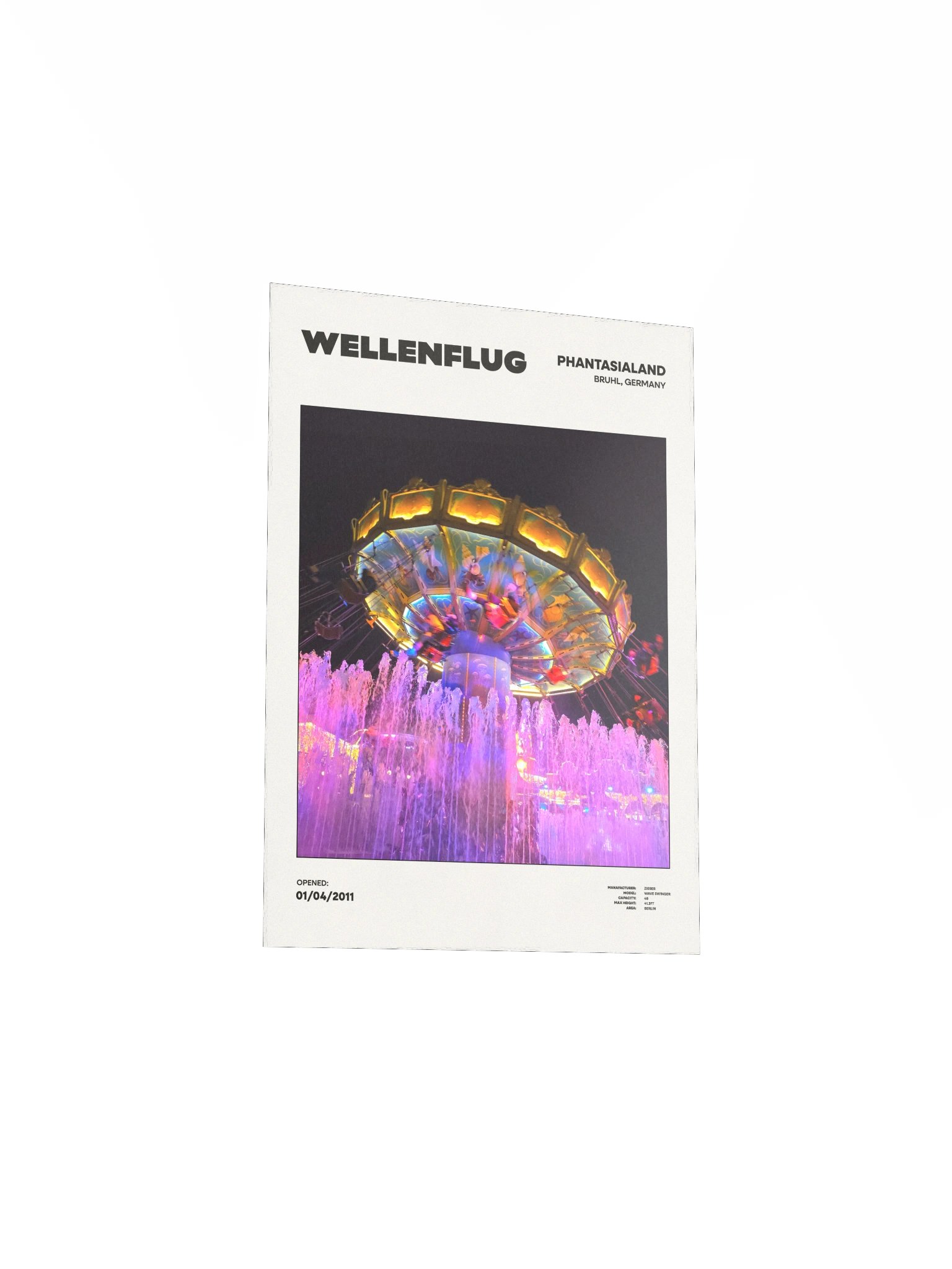 Phantasialand Wellenflug Premium Poster product image (3)