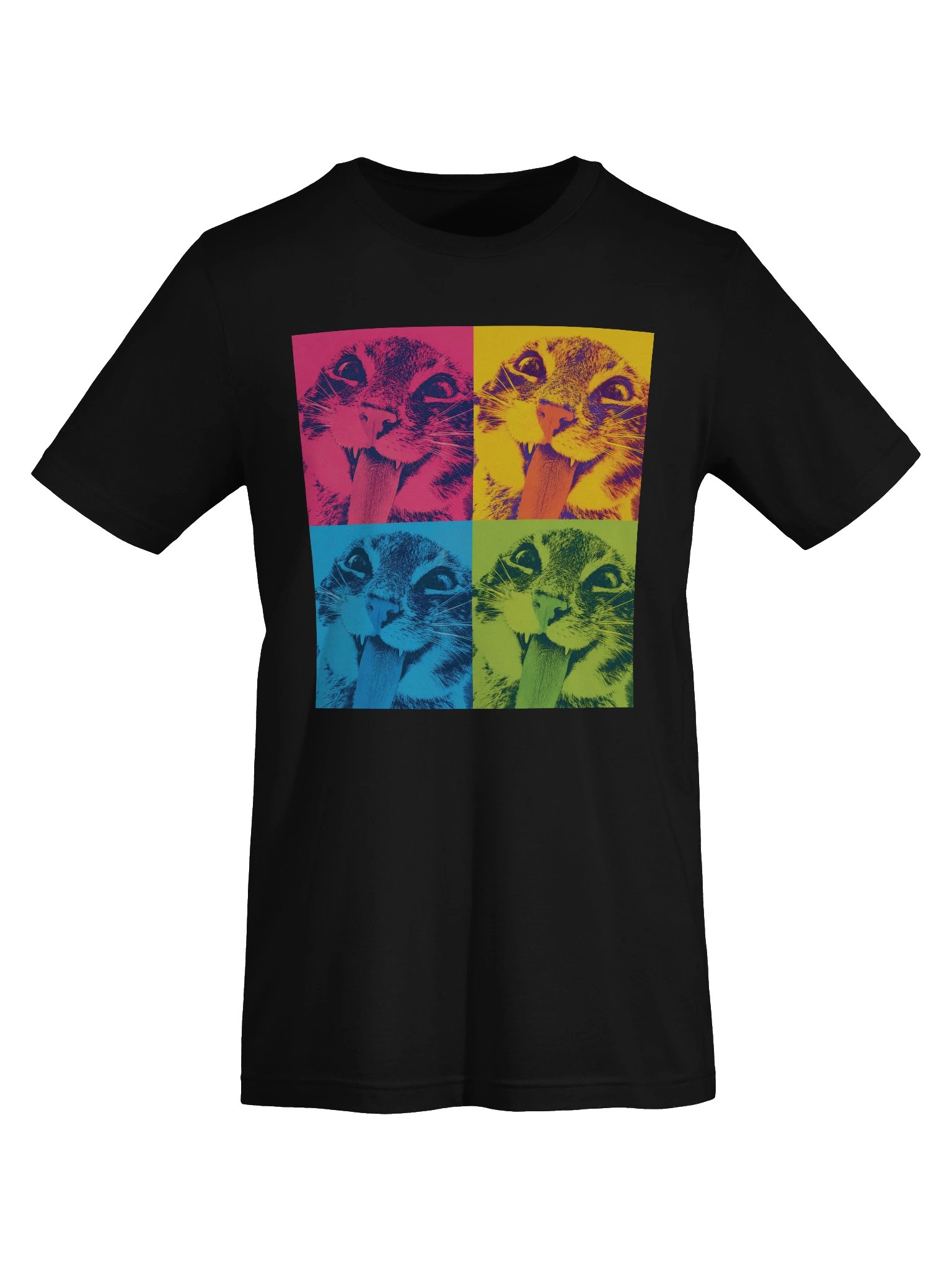 Bleh Cat Pop Art T-Shirt | Funny Meme Cat Tee for Cat Lovers product image (7)