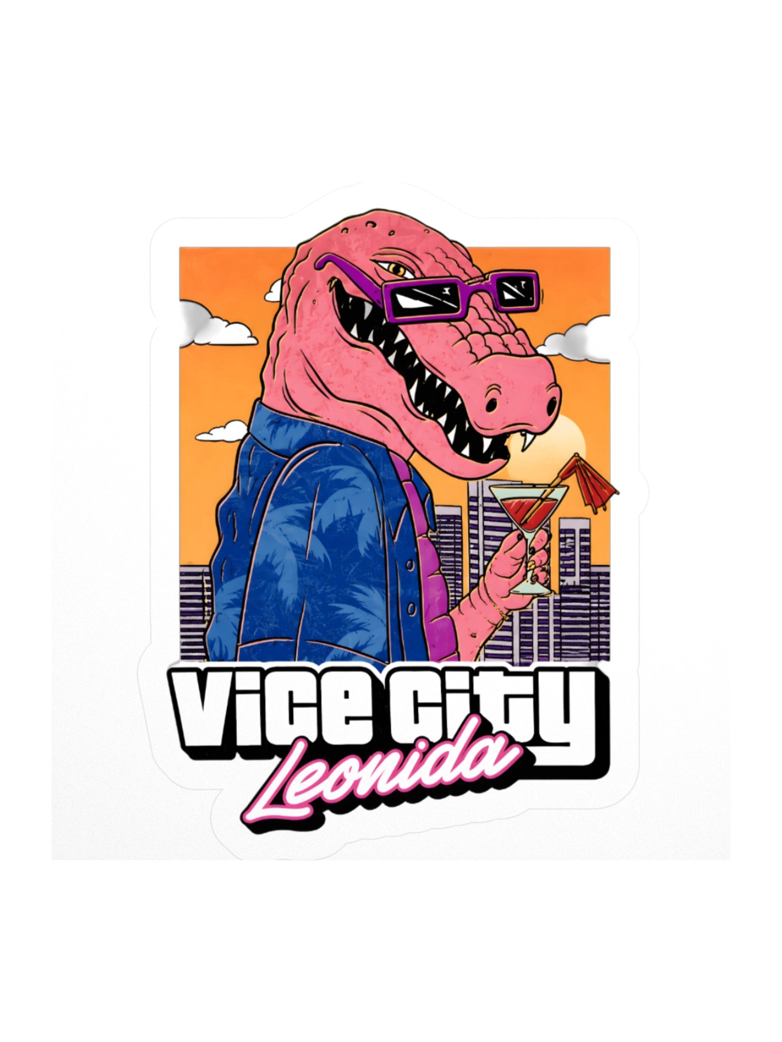 GTA VI Vice City Leonida Alligator Sticker product image (2)