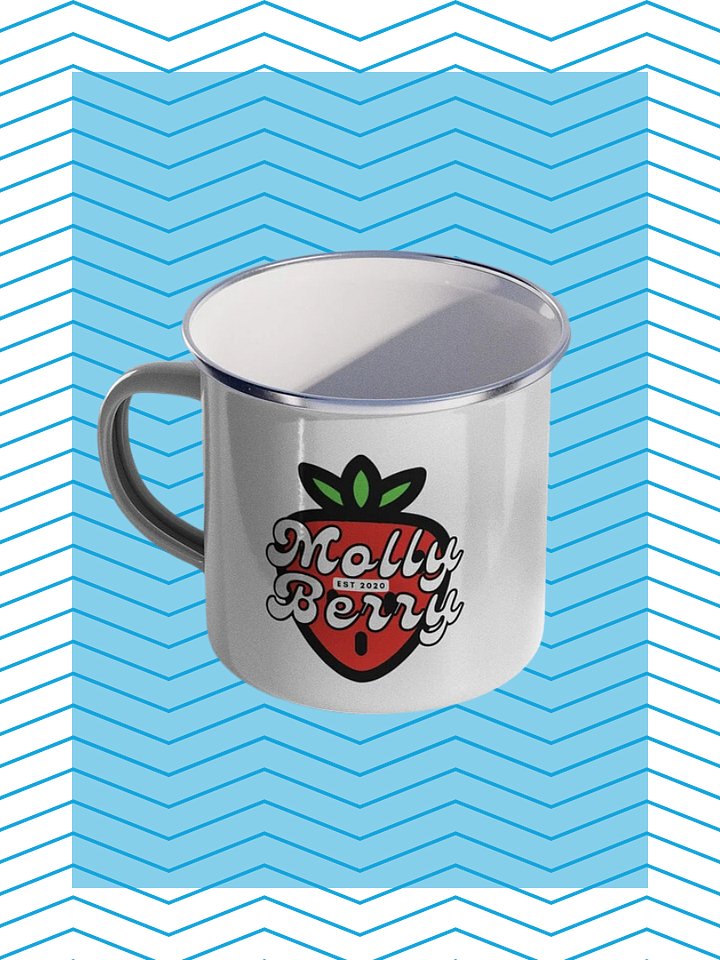 GroovyBerry Enamel Mug product image (1)