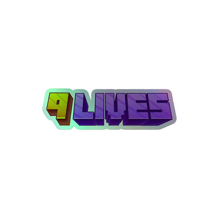 9 Lives Holographic Sticker product image (2)