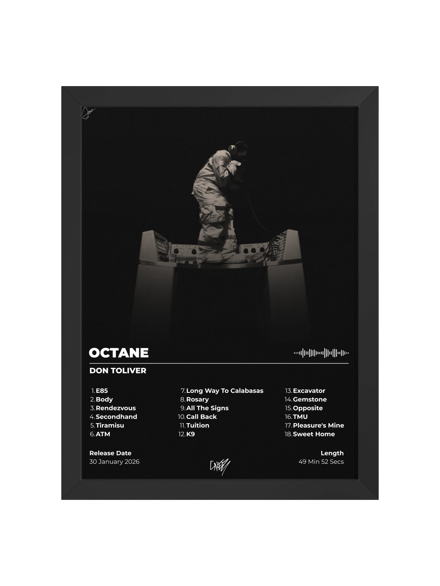 OCTANE Don Toliver Framed Poster product image (1)